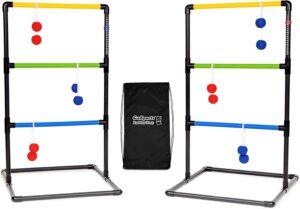 Ladder toss game with storage bag
