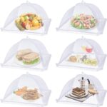 Mesh food tents covering food